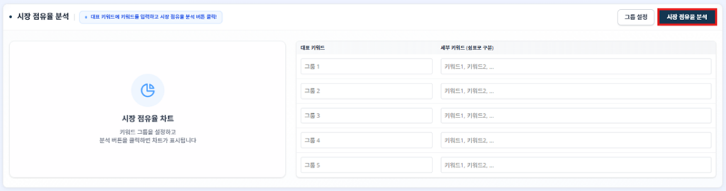 JIPDA(짚다) 시장점유율 분석 버튼