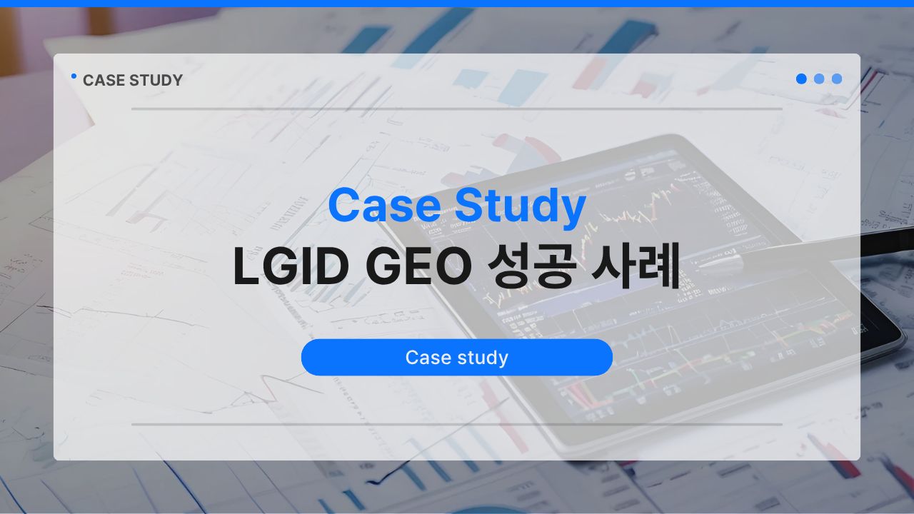 LGID GEO 성공 사례